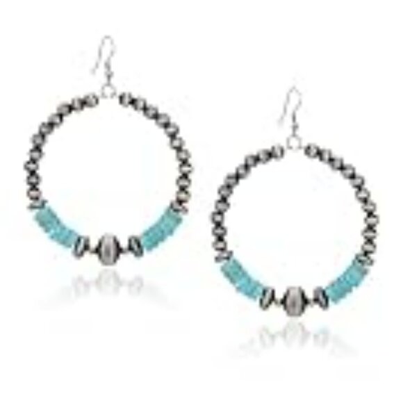 Montana West Jewelry - Rustic Couture's Western Turquoise Earrings Boho Vintage Country Statement Jewel